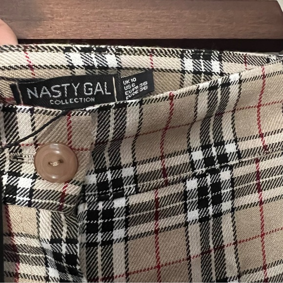 Nasty Gal Collection High Rise Plaid Pants 6 - Picture 4 of 6